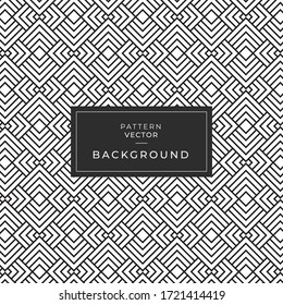 Seamless black and white geometric pattern