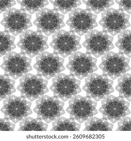 Seamless Black and White Geometric Pattern Background. Texture background design. Seamless interlocking tile pattern background. EPS vector illustration
