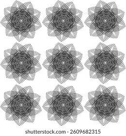 Seamless Black and White Geometric Pattern Background. Texture background design. Seamless interlocking tile pattern background. EPS vector illustration