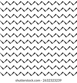 Plano de fundo de padrão geométrico preto e branco contínuo. Design de fundo de textura. Ilustração vetorial de EPS