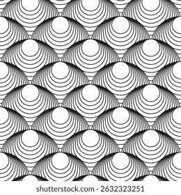 Fondo geométrico blanco y negro sin fisuras. Diseño de fondo de textura. ILUSTRACIÓN VECTORIAL EPS