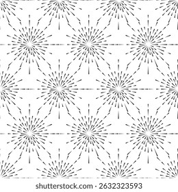 Seamless Black and White Geometric Pattern Background.  EPS vector illustration