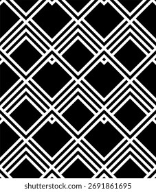 Patrón geométrico blanco y negro sin fisuras — Diseño moderno del hexágono de la ilusión óptica