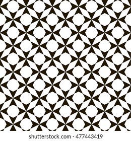 Seamless black - white geometric pattern 