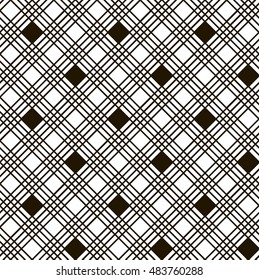 Seamless black - white geometric pattern
