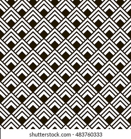 Patrón geométrico blanco - negro sin soldadura