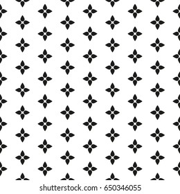 Seamless black - white geometric pattern