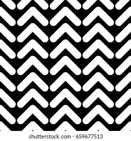 Seamless black and white geometric pattern. Vector illustration. Textile rapport.
