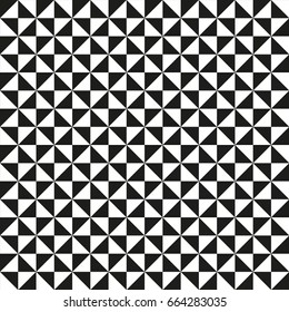 Seamless Black - White Geometric Pattern