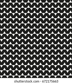 Seamless black - white geometric pattern