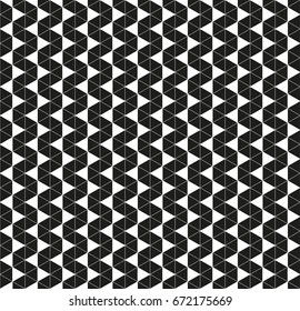 Seamless black - white geometric pattern