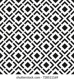 Seamless black - white geometric pattern