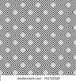 Seamless black - white geometric pattern