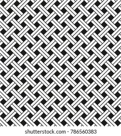 Seamless black - white geometric pattern