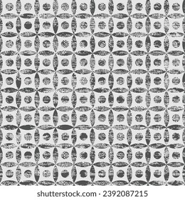 Seamless black and white geometric textured pattern on white background. Can be used for wallpaper,surface textures,textiles..,