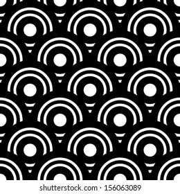 Seamless black and white geometric vector background, simple stripes vector pattern, accurate, editable and useful background for design or wallpaper.