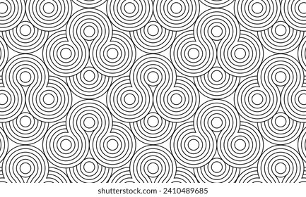 Seamless Black and White Geometry in Vector Graphics