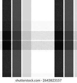 Seamless black and white gingham pattern. Classic black and white seamless shepherds check textile pattern