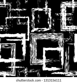 Seamless black and white grunge background