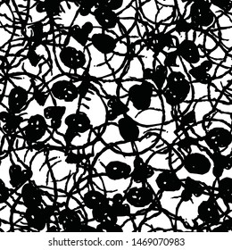 Seamless black and white grunge background