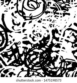 Seamless black and white grunge background