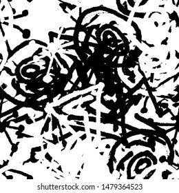 Seamless black and white grunge background