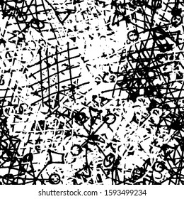 Seamless black and white grunge background