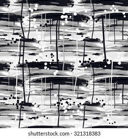 seamless black and white grunge pattern