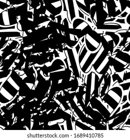 Seamless black and white grunge texture