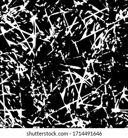 Seamless black and white grunge texture