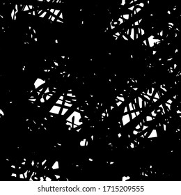 Seamless black and white grunge texture. Abstract repeating background. Grim urban surface