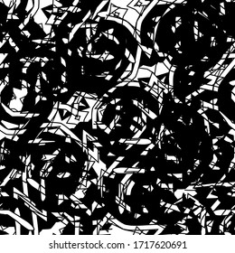 Seamless black and white grunge texture