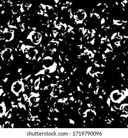 Textura de grunge blanco y negro sin inconvenientes. Patrón monocromo de tinta repetitiva