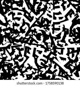 Seamless black and white grunge texture