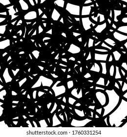 Seamless black and white grunge texture. Abstract repeating background. Grim urban surface