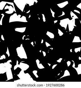 Seamless black and white grunge texture. Monochrome pattern repeating ink pattern