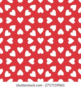 Patrón de corazón blanco y negro sin fisuras con un aspecto atrevido, juguetón y moderno. Diseño de alto contraste inspirado en los estampados de moda, perfecto para textiles, Fondos de pantalla y marca con estilo.