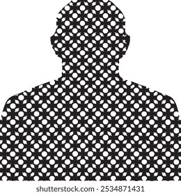 Seamless black and white houndstooth pattern. Hounds  texture background illustration. Black and White Cotton Texture, houndstooth pattern.