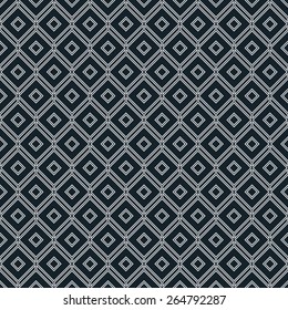 seamless black and white isometric grid background. each detail in separate layer.