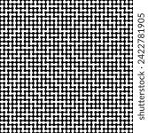 Seamless black and white metaball conection, abstract background, connected dots, vector design
