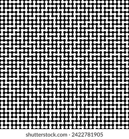 Seamless black and white metaball conection, abstract background, connected dots, vector design