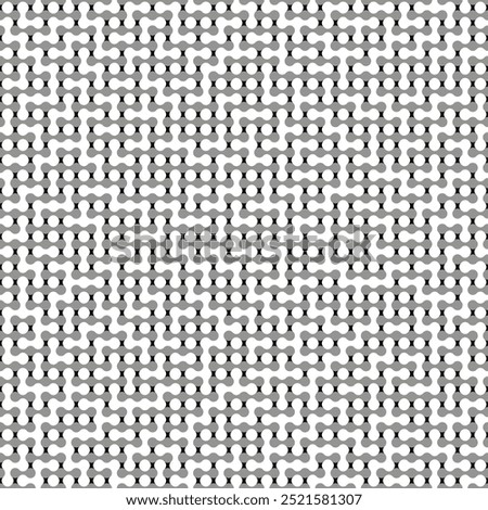 Seamless black and white metaball conection, abstract background, connected dots, vector design