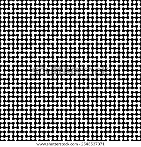 Seamless black and white metaball conection, abstract background, connected dots, vector design