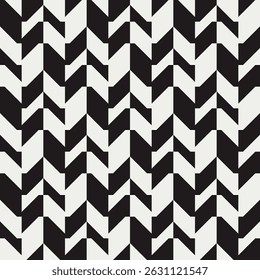 Seamless black and white mid century modern geometric pattern for backgrounds, fabric design, home decor.