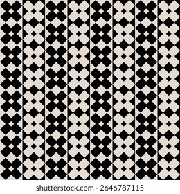 Seamless black and white mid century modern geometric pattern for backgrounds, fabric design, home decor.