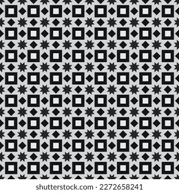 Seamless Black And White Minimal Drawing Interior Banner Monochrome Template Fabric Textile Vintage Decoration Design Print Geometric Backdrop Graphic Wallpaper Texture Background Pattern