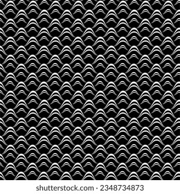 Seamless black and white openwork pattern. Decorative background. Vector illustration. Design for web, print, wallpaper, wrapping cover fabric textile