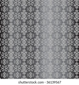 Seamless black and white ornament pattern