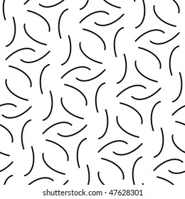 Seamless black and white ornament pattern