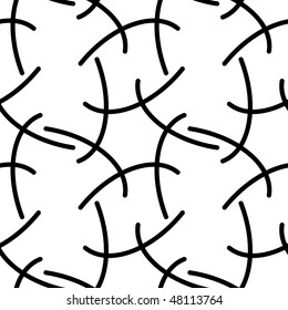 Seamless black and white ornament pattern